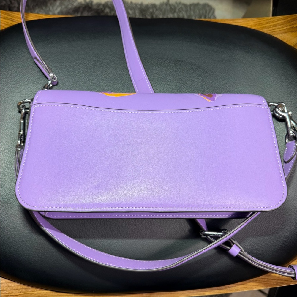 Coach Sholderbag Lavender Floral Crossbody Bag Never worn!!! - Picture 15 of 16
